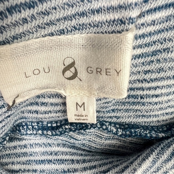 Lou & Grey Women's Thin Maxi Length Skirt Blue and White Stripe Size Medium - Picture 7 of 8